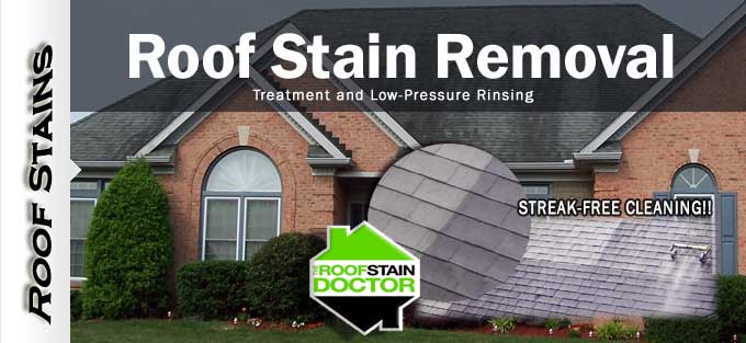 Roof Cleaning, Roof Stain Removal, Algae Stains, Black Streaks, Shingle Cleaning